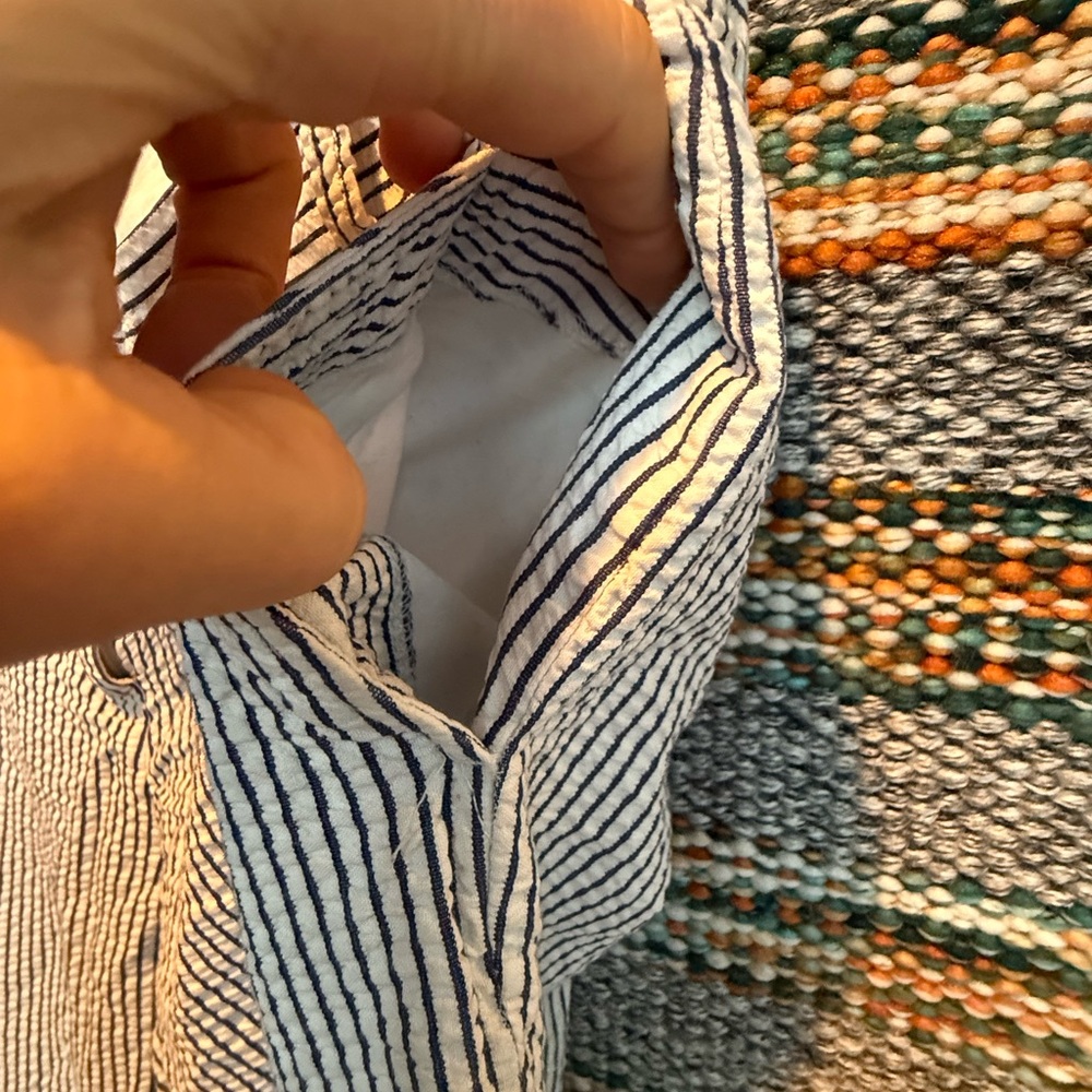J. Crew Navy and White Seersucker Pants - Picture 4 of 4